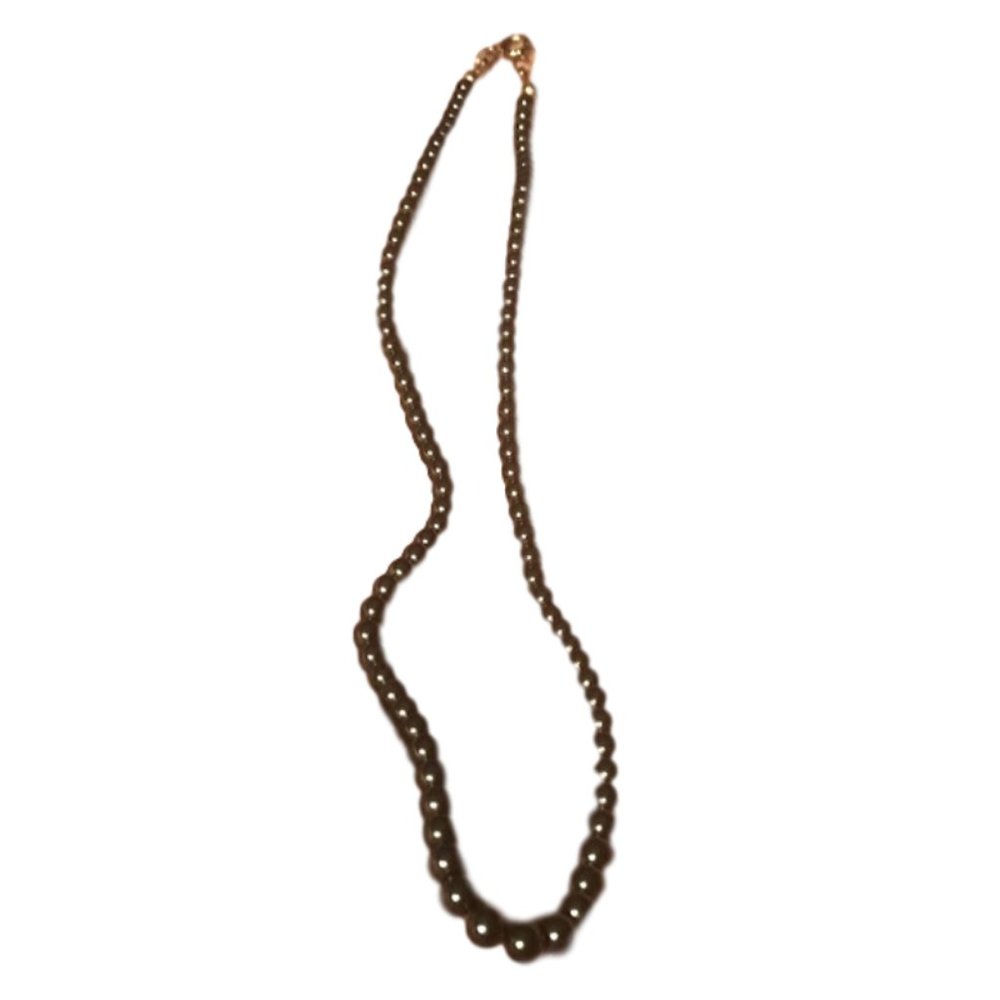 Steel gray shiny 16" necklace